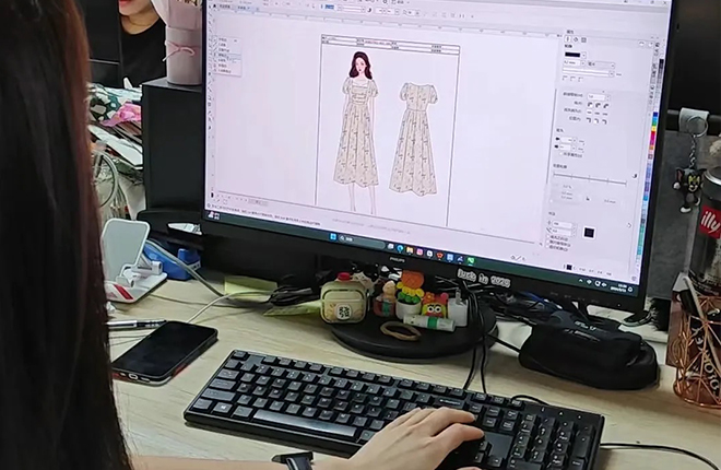 Customization at Mengruolan Garment Factory begins with design production. It is our design and pattern team that defines the structure of the product on the basis of the requirements of the client, the styles of references and the target market. They verify the feasibility of the design to actual production and prepare the base for the next wholesale customization developed by our garment factory.