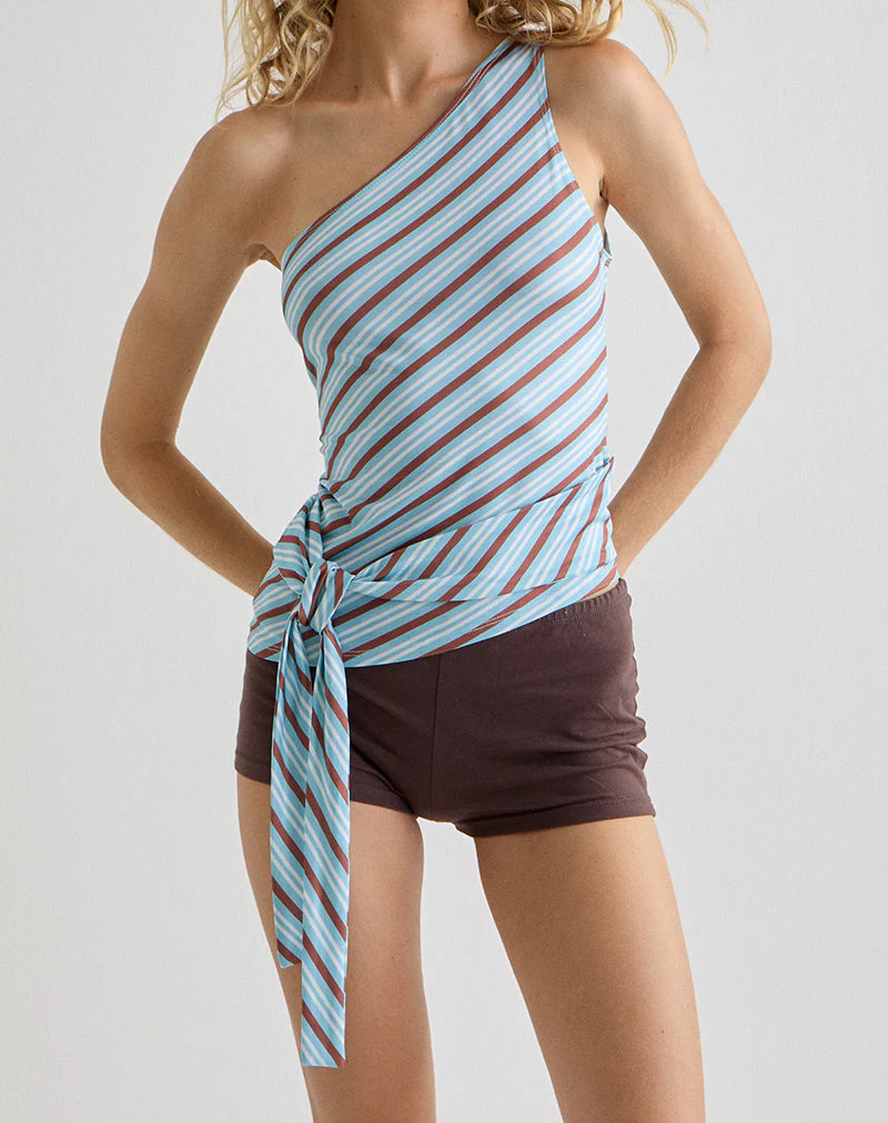 Diagonal Asymmetric Tie Top 01