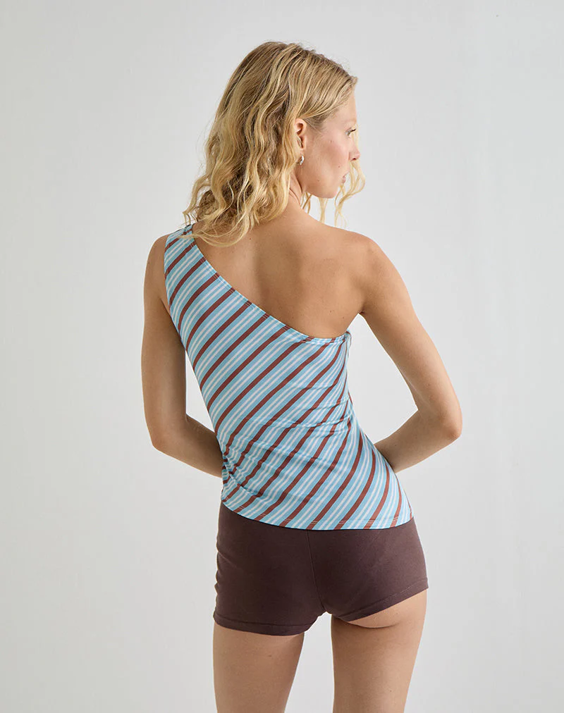 Diagonal Asymmetric Tie Top 05