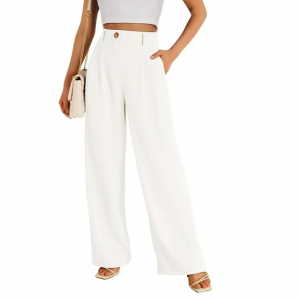 High Waisted Work Pants for Women Casual Wide Leg Dress Pants Business Office Trouse (5)