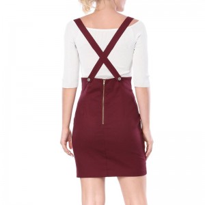 Juniors Cotton Braces Suspender Skirts for women mini skirt (20)