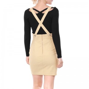 Juniors Cotton Braces Suspender Skirts for women mini skirt (9)