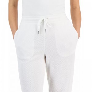 Juniors' Waffle-Knit Wide-Leg Pants12