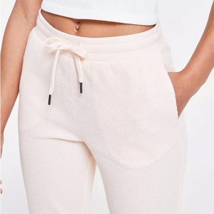 Juniors' Waffle-Knit Wide-Leg Pants3