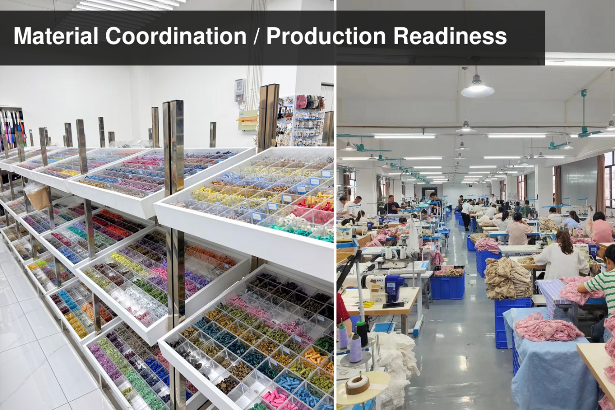 Material coordination and production readiness
