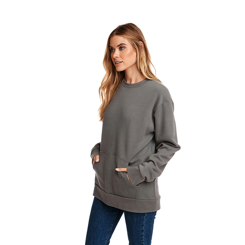 Next Level Hoodless Hoodie Unisex Long-Sleeve Crewneck Sweatshirt (1)