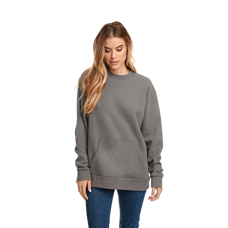 Next Level Hoodless Hoodie Unisex Long-Sleeve Crewneck Sweatshirt (3)