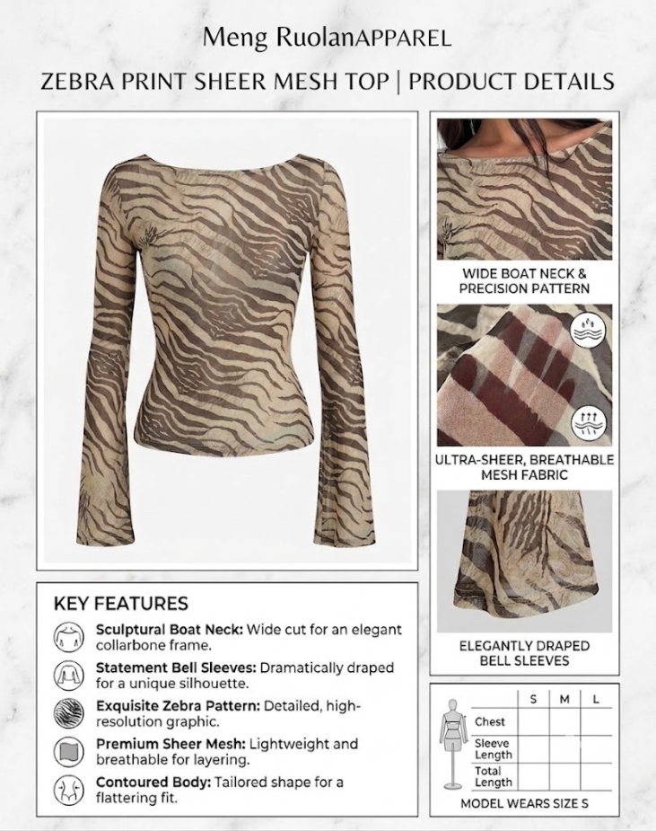 Printed Long Sleeve Tops 06