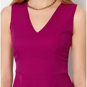 Regular Fit Women Woven Dress Tank Mini Fare Skater Dresses4