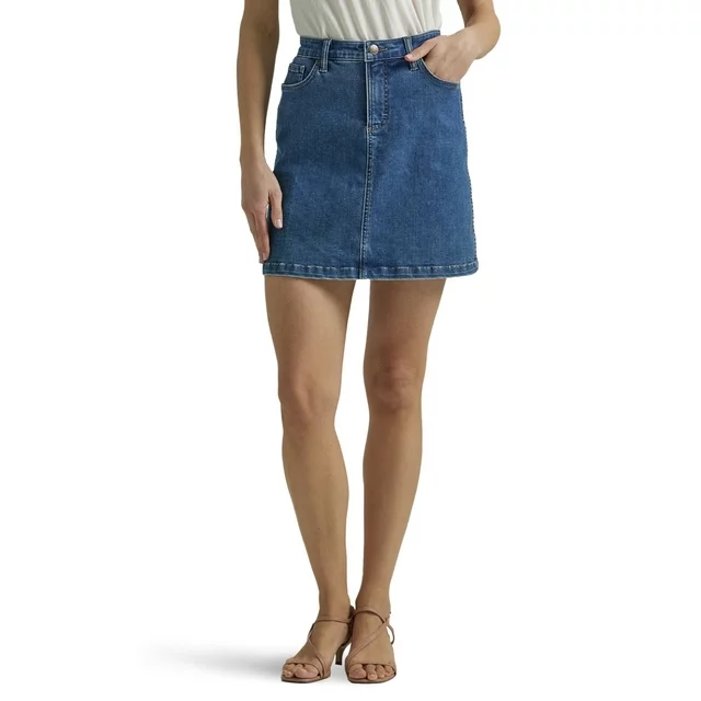 Urban Classics A Line mini denim skirt for women (5)