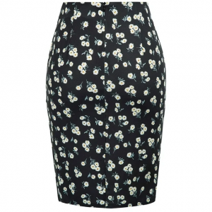 Womens Floral Prints Twist Pencil Skirt (13)