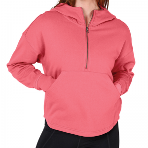 Women's Willow Scallop Hem Hoodie Cotton Fleece Uniforms (2)