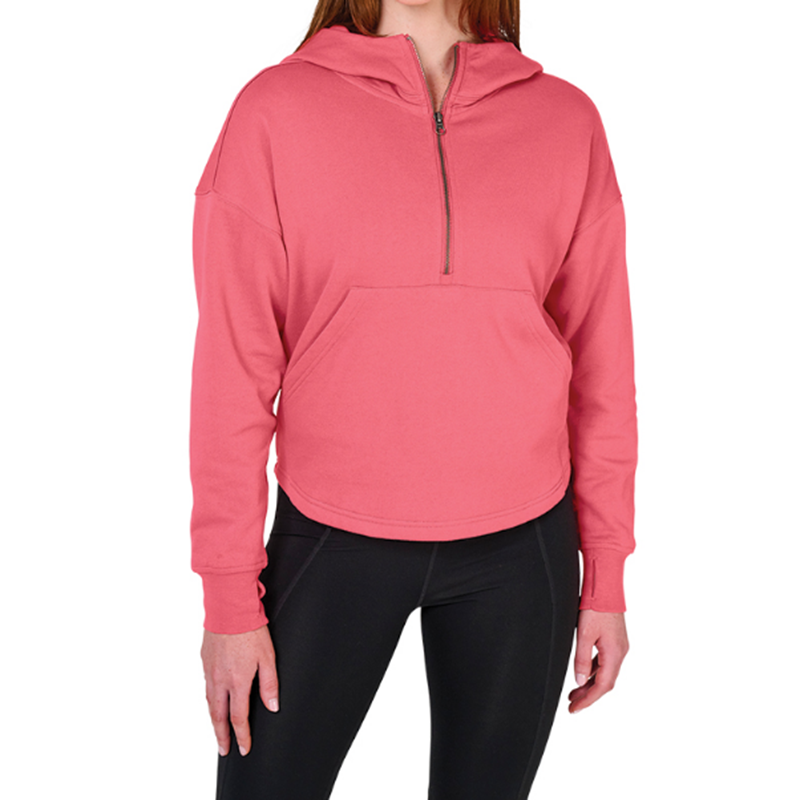 Women's Willow Scallop Hem Hoodie Cotton Fleece Uniforms (5)