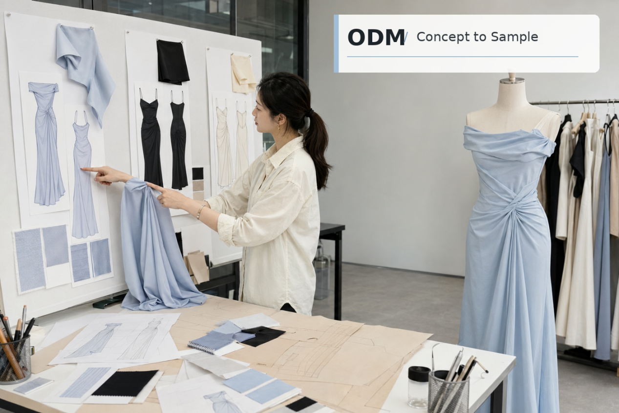 Womenswear ODM concept to sample development