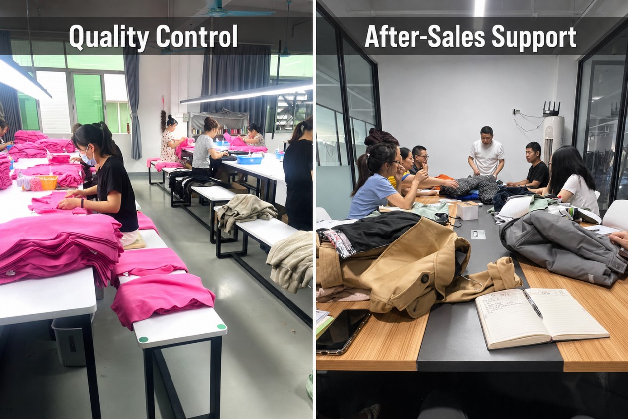 Garment quality control and after-sales support