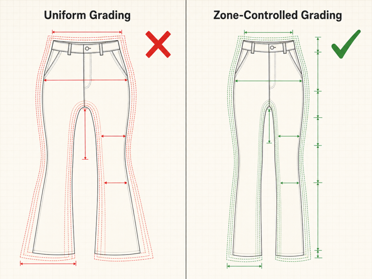 global size standard pants grading 03
