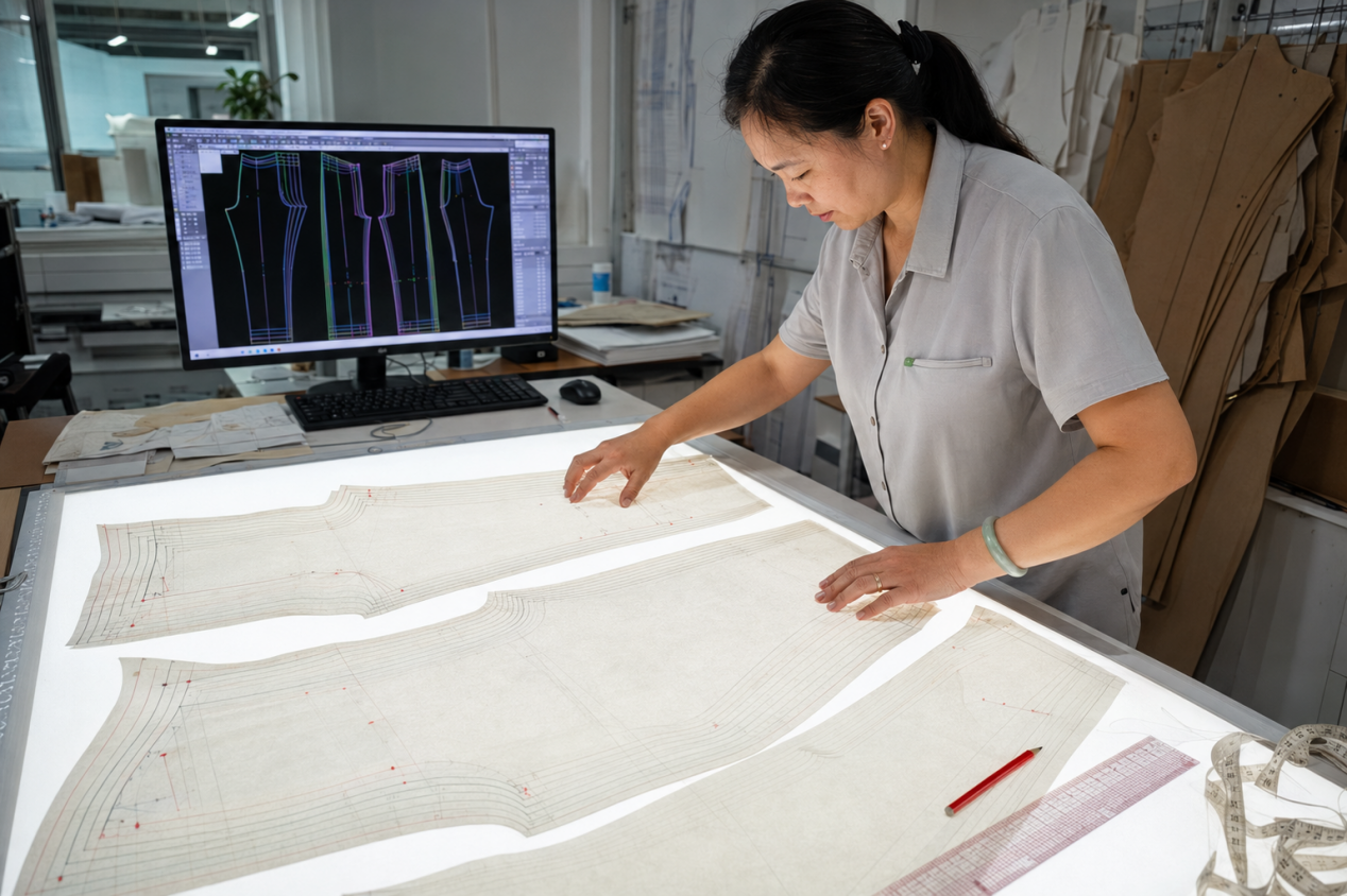 global size standard pants grading
