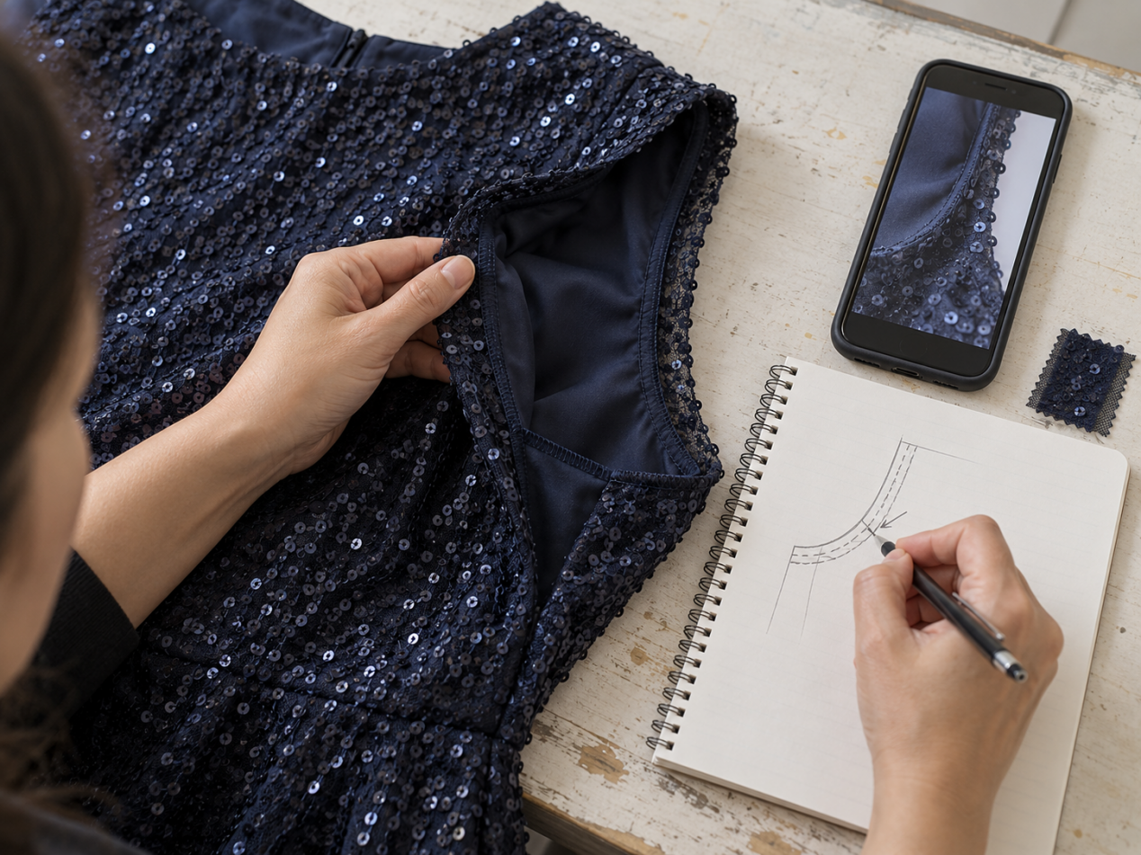 sequin-dress-sample-revision-notes