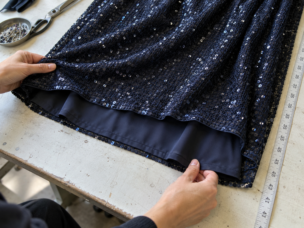 sequin-dress-zipper-waist-seam-check